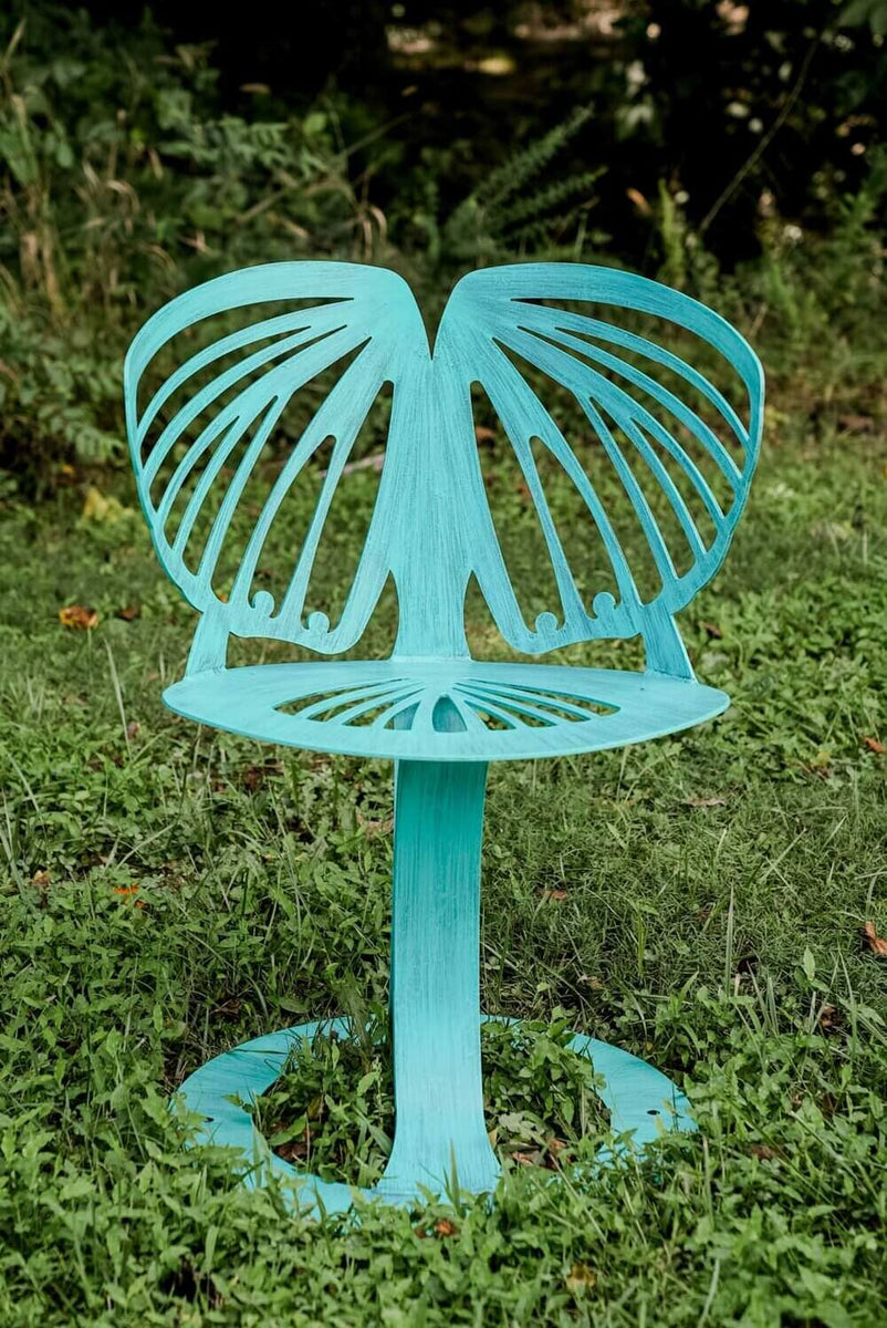 Butterfly metal best sale garden chair