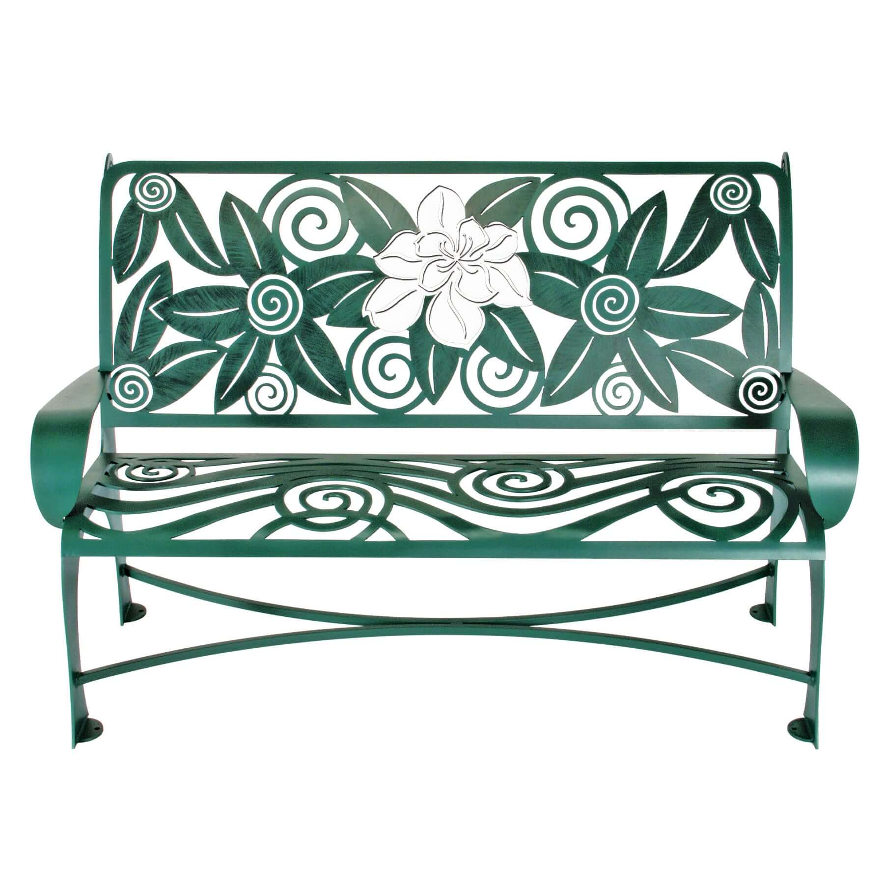 Decorative metal garden online benches